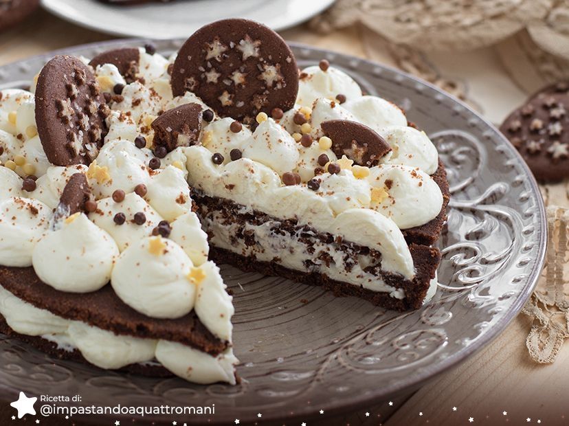 Cream Tart Torta Con Camy Cream E Biscotti Pan Di Stelle
