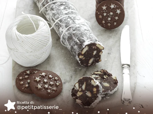 Salame al Cioccolato con Pan di Stelle Salame al Cioccolato con Pan di Stelle