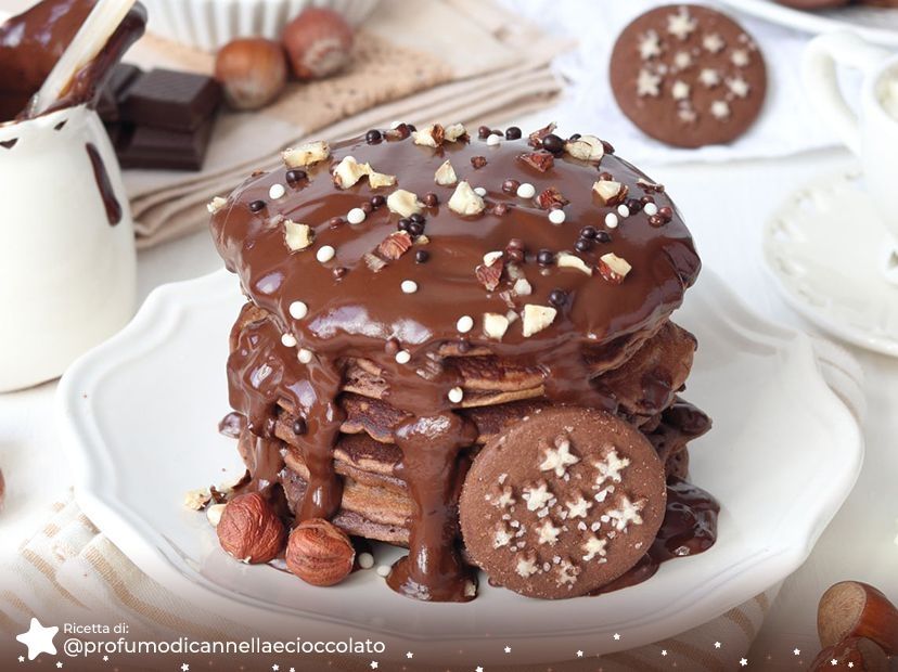 
Pancakes al Cioccolato e Pan di Stelle
