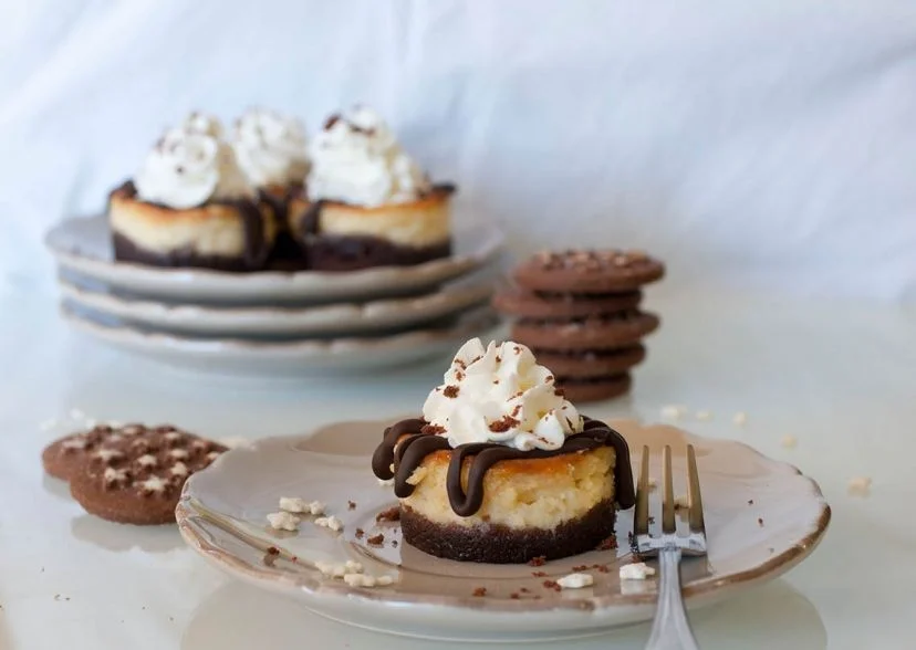 
Mini Cheesecake cotte ai Pan di Stelle

