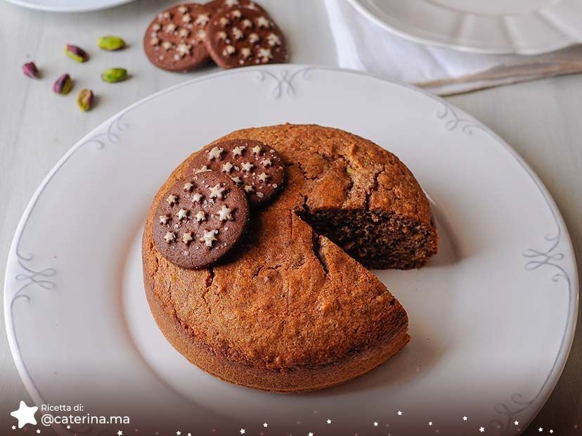 Torta Pan di Stelle e pistacchi Torta Pan di Stelle e pistacchi
