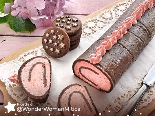Rotolo di Pan di Stelle alle fragole
Rotolo di Pan di Stelle alle fragole