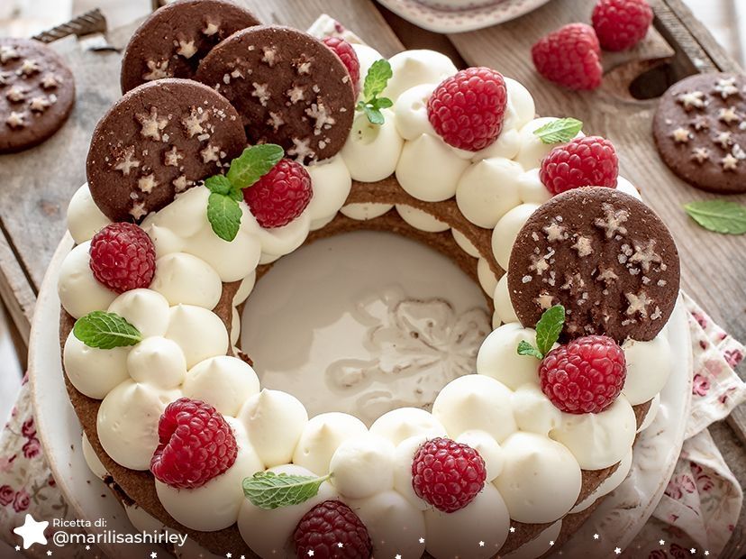 Torta con crema namelaka e Pan di Stelle Torta con crema namelaka e Pan di Stelle