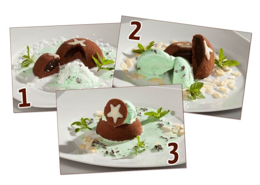 MoonCake con gelato alla menta, mandorle e cioccolato
MoonCake con gelato alla menta, mandorle e cioccolato