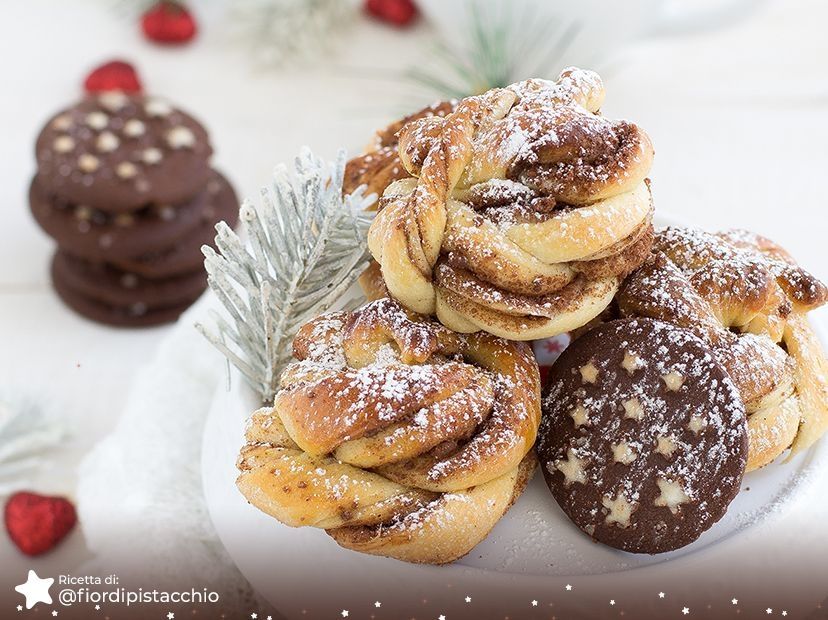 Brioches con polvere di Pan di Stelle