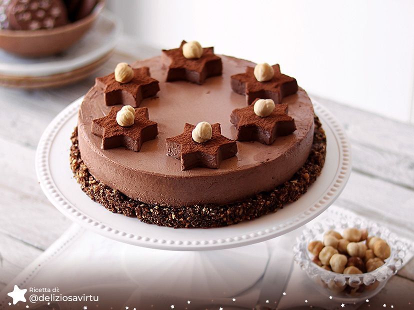 Mousse al cioccolato su streusel di Pan di Stelle Mousse al cioccolato su streusel di Pan di Stelle