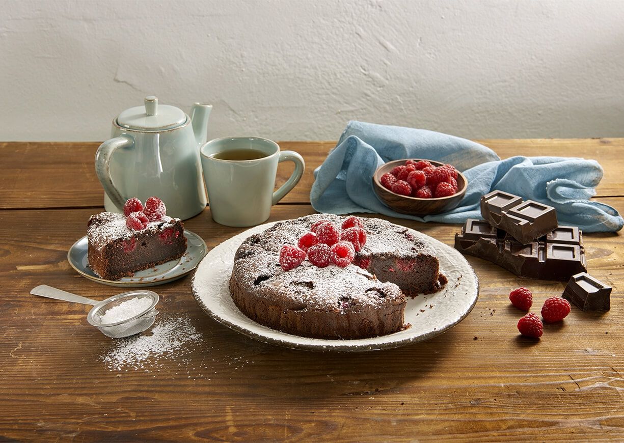 
Torta cioccolato e lamponi

