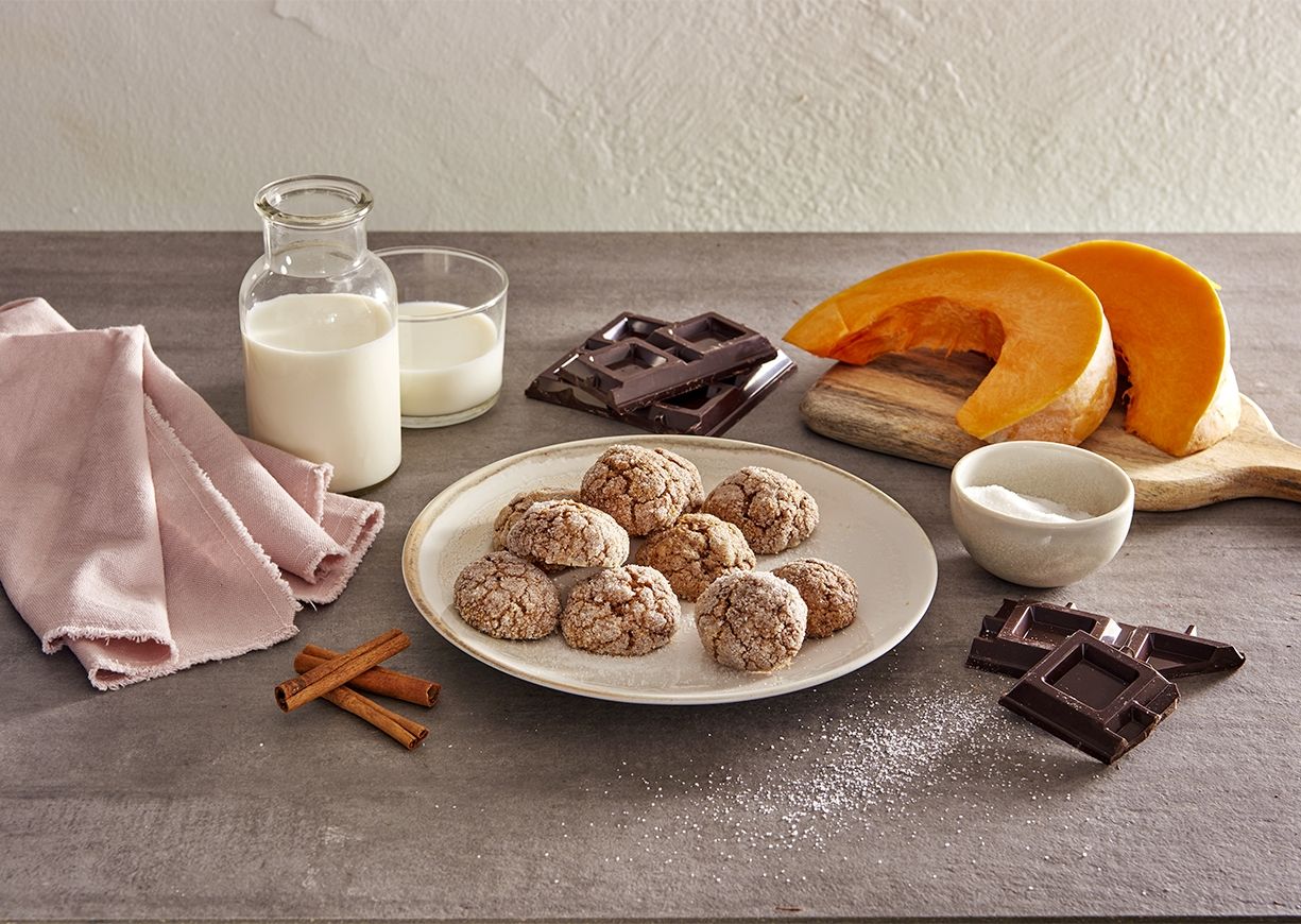 Biscotti zucca e cioccolato Biscotti zucca e cioccolato