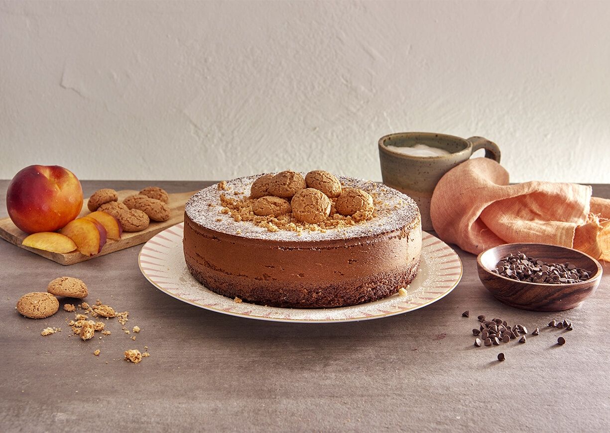 Torta amaretti e cioccolato Torta amaretti e cioccolato