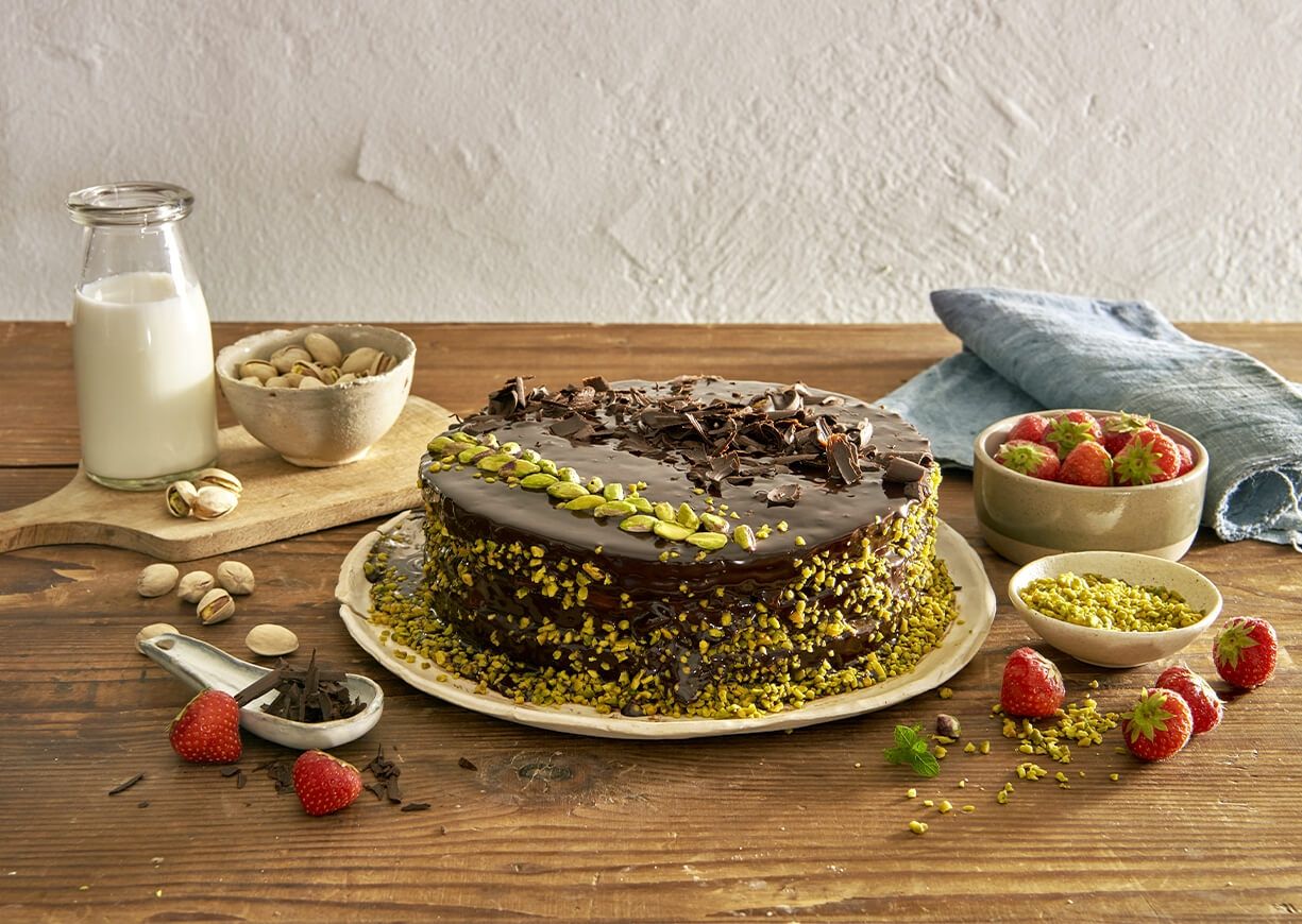Torta cioccolato e pistacchio Torta cioccolato e pistacchio
