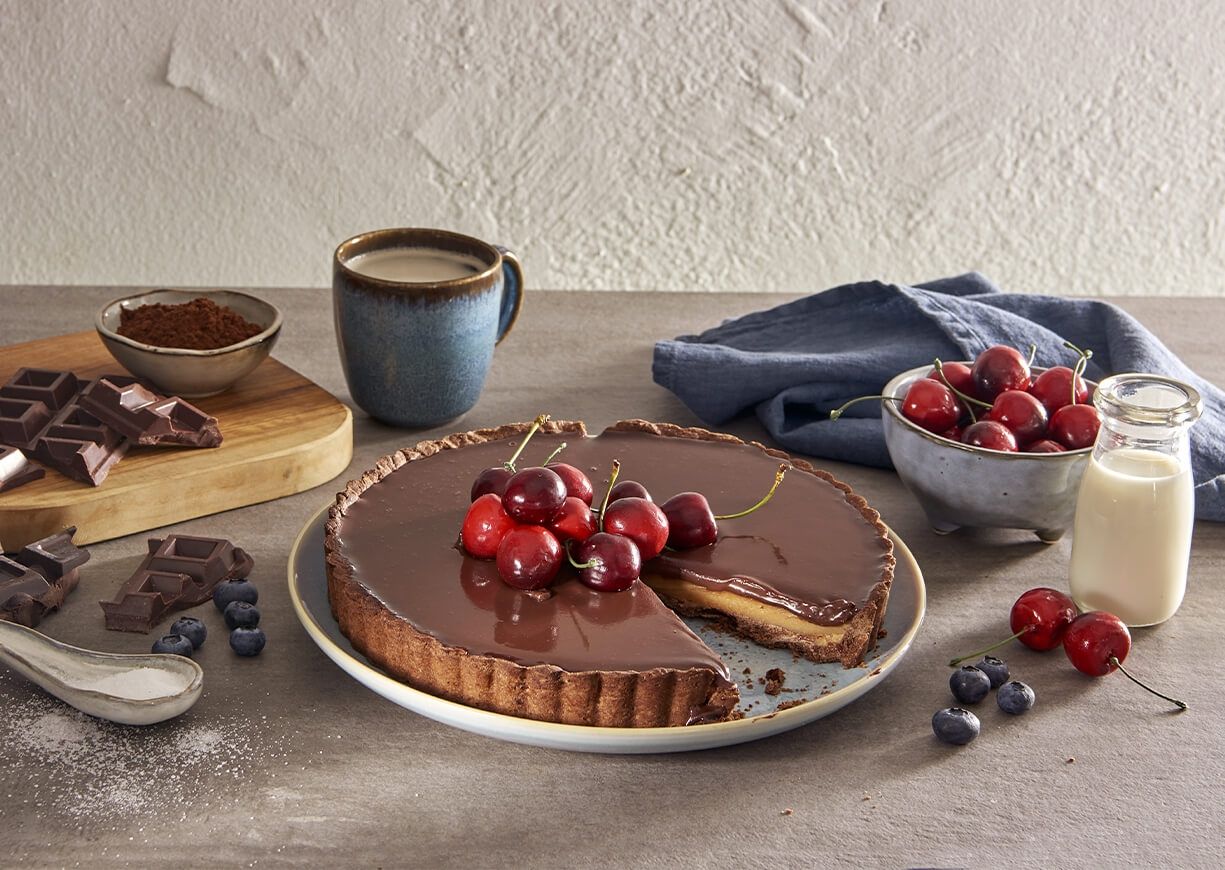 Crostata caramello salato e cioccolato Crostata caramello salato e cioccolato